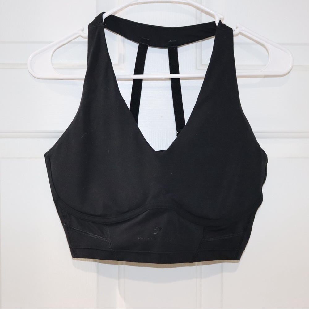 Whitney Simmons Gymshark Black Strappy Sports Bra